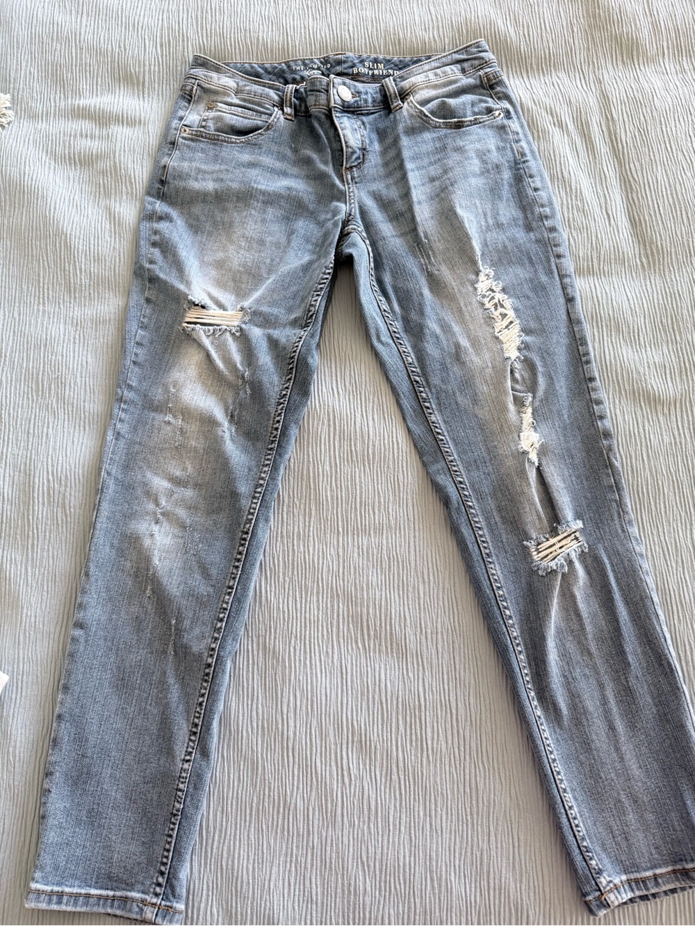 The Limited Distressed Skinny Jeans - Light Blue Wash
